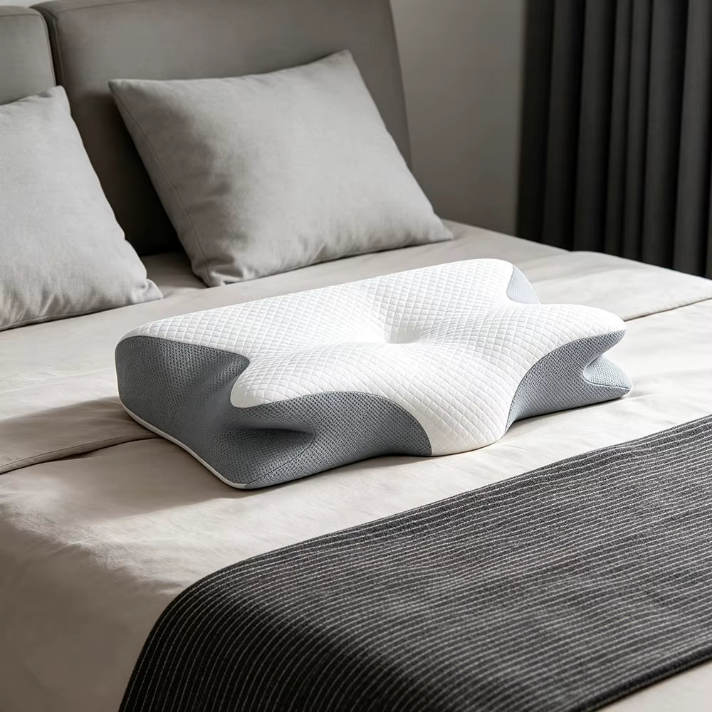 Transform Your Sleep Experience with the Jeebay Custom Logo Solid 200TC Memory Foam Cervical Pillow - Ergonomic Neck Support for Deep Sleep