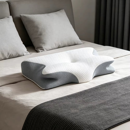 Transform Your Sleep Experience with the Jeebay Custom Logo Solid 200TC Memory Foam Cervical Pillow - Ergonomic Neck Support for Deep Sleep