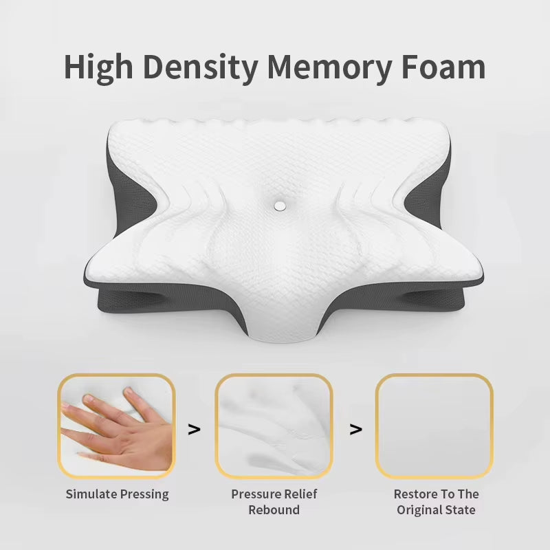 Transform Your Sleep Experience with the Jeebay Custom Logo Solid 200TC Memory Foam Cervical Pillow - Ergonomic Neck Support for Deep Sleep
