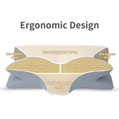 Transform Your Sleep Experience with the Jeebay Custom Logo Solid 200TC Memory Foam Cervical Pillow - Ergonomic Neck Support for Deep Sleep